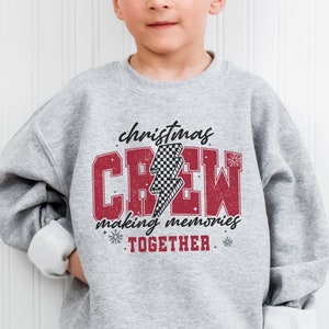 Matching Christmas sweatshirts, matching xmas shirts family holiday shirts, matching holiday, cute Christmas crew shirts, Christmas morning