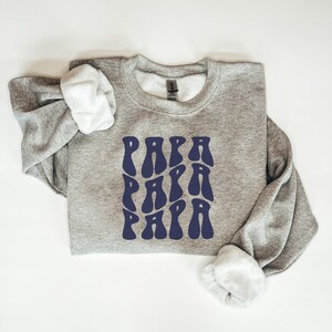 PAPA-sweatshirt | Vaderdag Hoodie | Papa ronde hals | Opa Trui | Idee voor een vaderdagcadeau