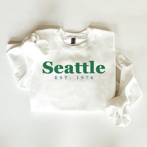 Retro Seattle Seahawks Sweatshirt | Vintage NFL Crewneck | Football Team Pullover | Super Bowl, Game Day Sweatshirt | Old School Colors