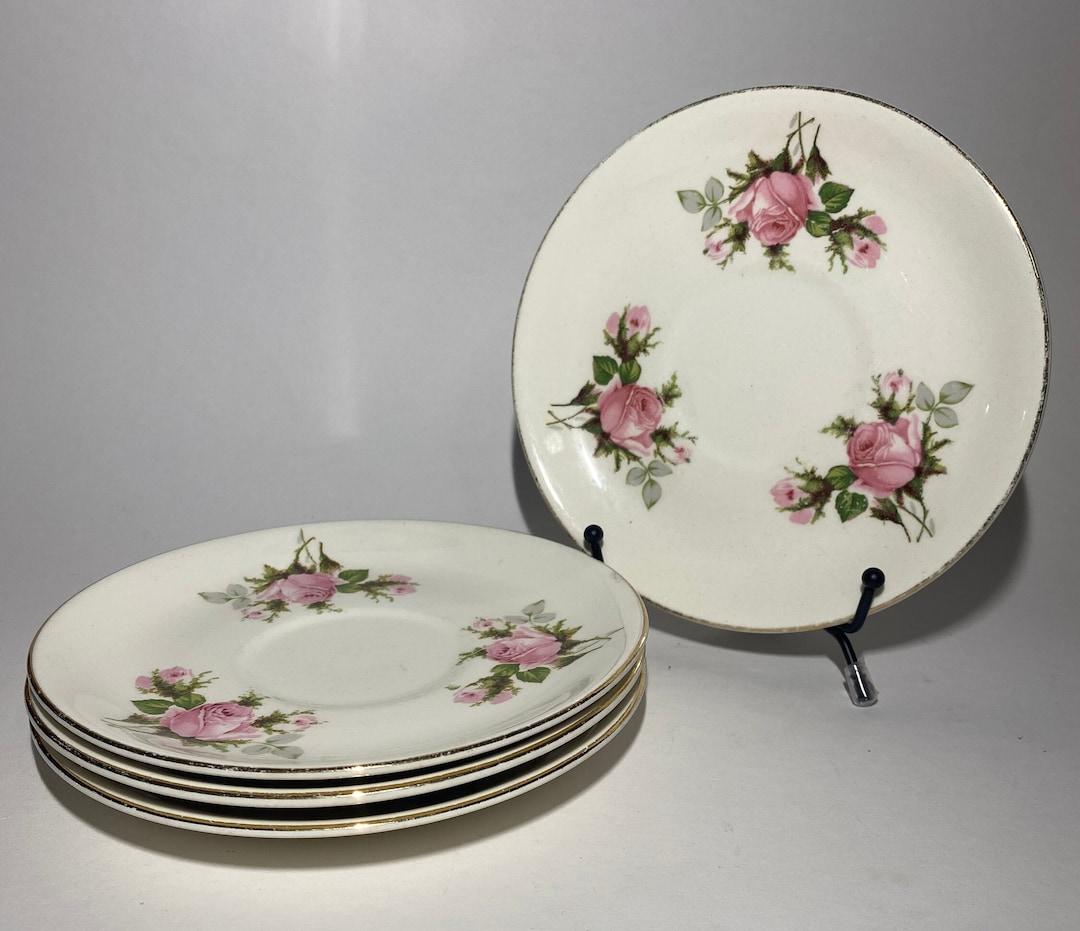 Royal Wilton First Quality Original 22kt Gold Rose Pattern Set of 3