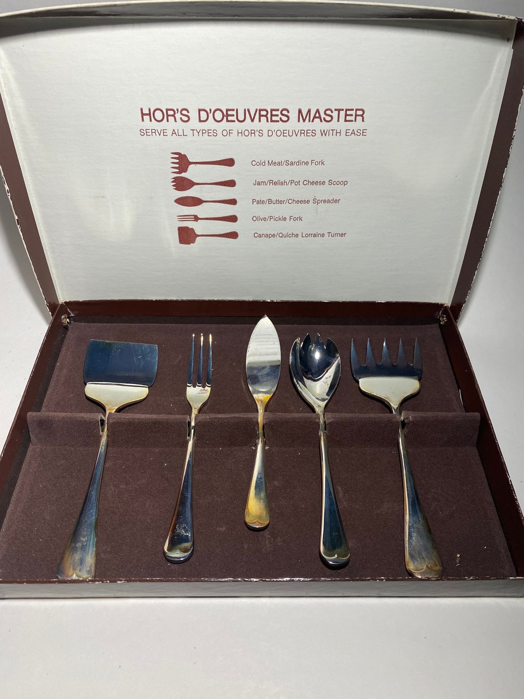 Godinger Silver Plated Hors D'oeuvres Master Utensils Etsy