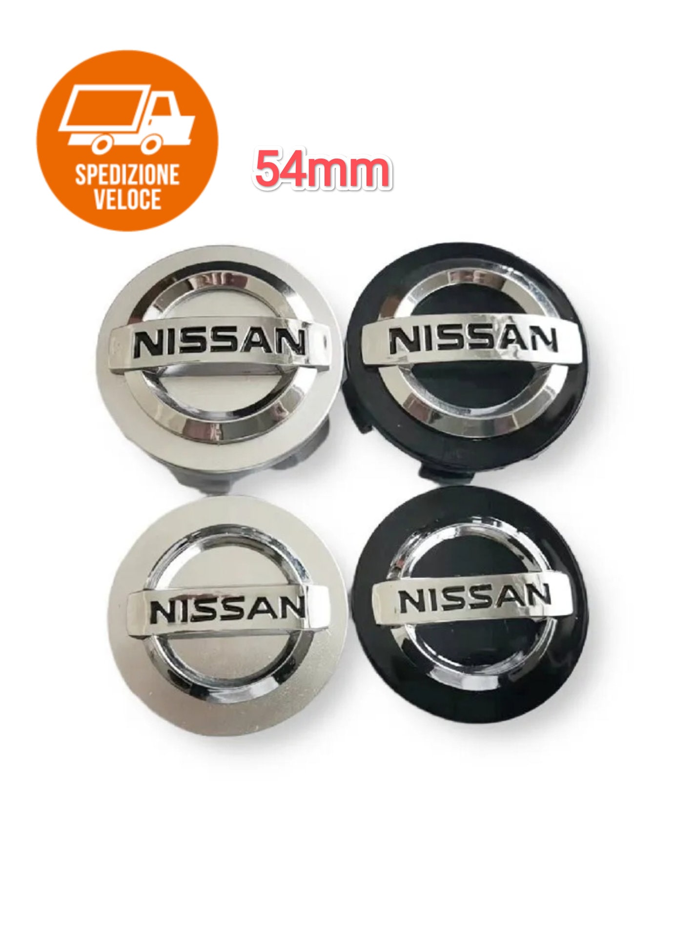 Lot de 4 Cache-moyeux 60 mm Capuchons de Centres de Roue compatibles  Nissan, Voitures Enjoliveurs