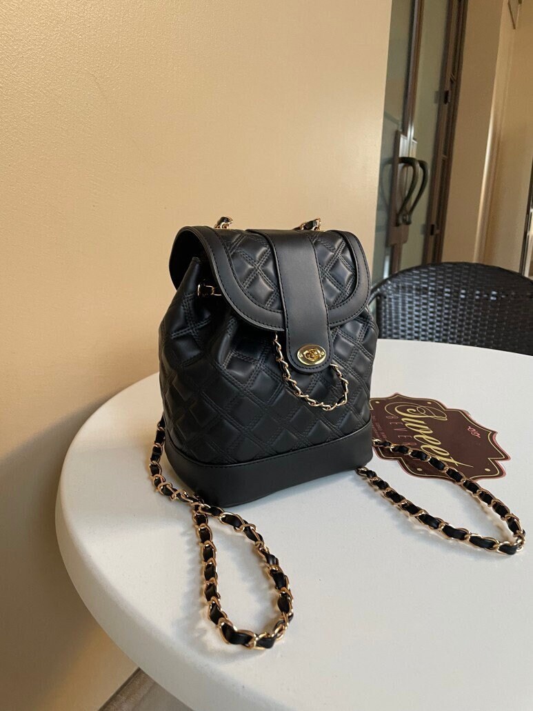 Chain strap backpack cheap