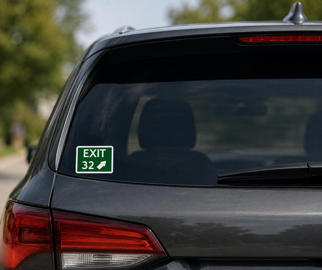 Exit 32 Vinyl Decal or Cling - Etsy