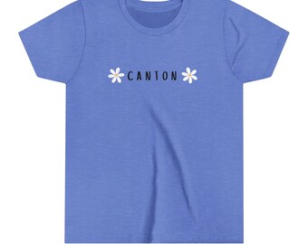 Canton Georgia, geboorteplaats, unisex jeugdshirt met korte mouwen