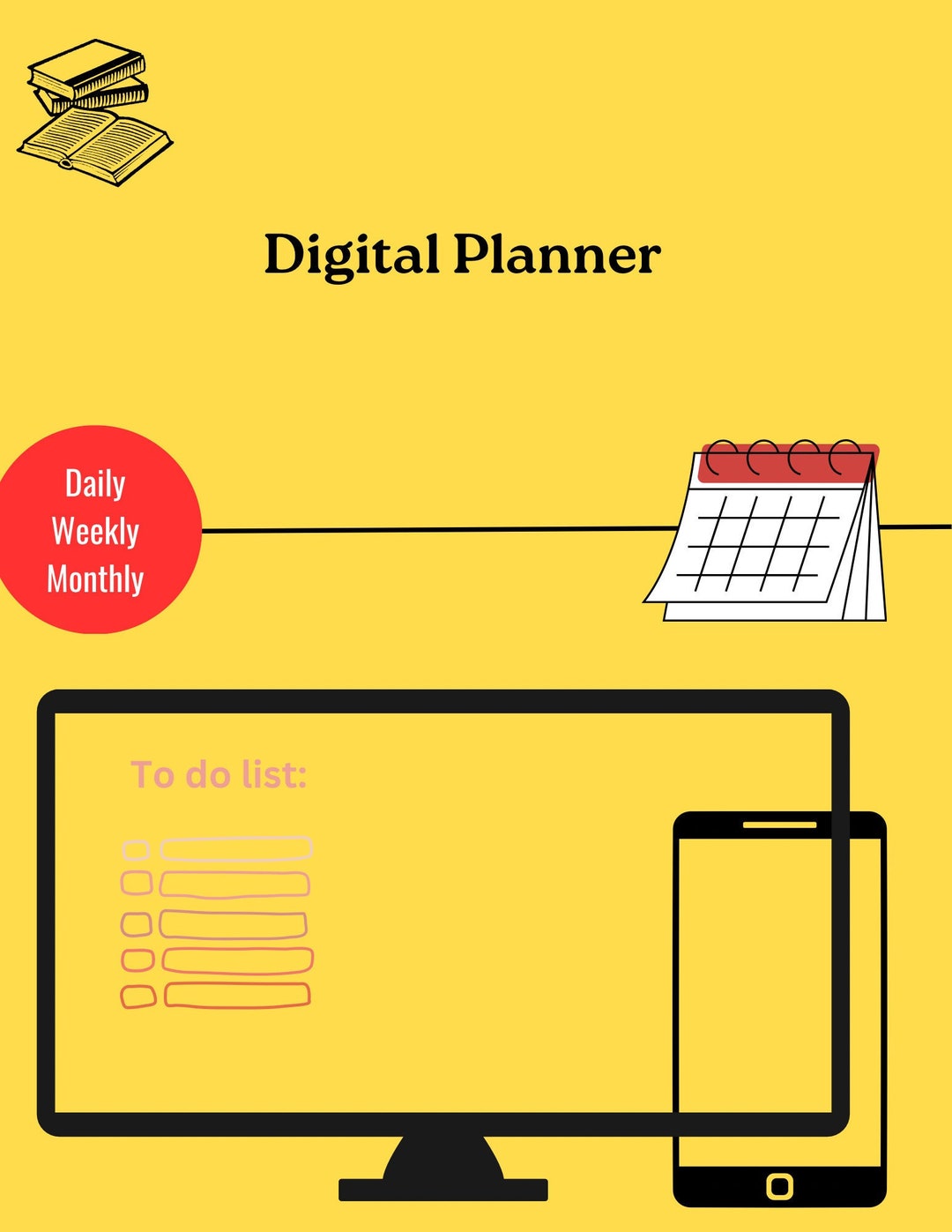 Daily, Weekly and Monthly Template Package, All Suited to Each Other ...