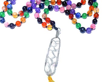 Rainbow of Love Mala - 108 bead Mala necklace