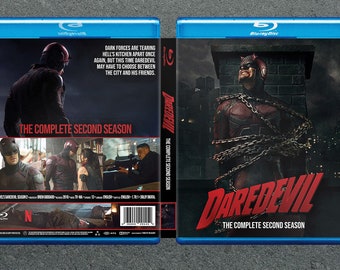 Daredevil Season 2 Custom Blu-Ray Cover w/ Case (NO DISC)