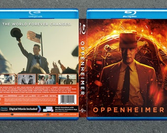 Oppenheimer Custom Blu-Ray Covers w/ Case (NO DISC)