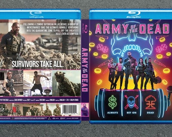 Army of the Dead Custom Blu-Ray Covers w/ Case (NO DISC)