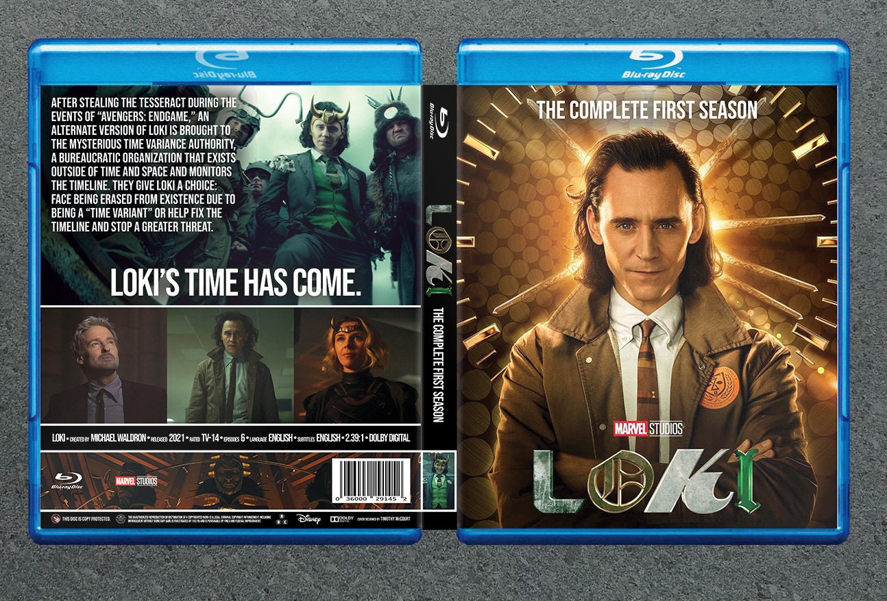 Loki Season 1 Custom Blu-Ray Cover w/ Case (NO DISC)
