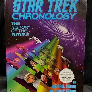 1996 &quot;STAR TREK CHRONOLOGY The History Of The Future&quot; Paperback Book