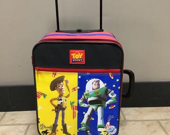 Rare TOY STORY LUGGAGE With Wheels, Woody and Buzz Lightyear - Etsy