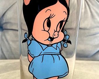 Vintage 1973 "PETUNIA PIG" PEPSI Collectors Glass