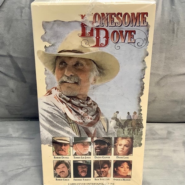 Unopened Vintage 1991 "LONESOME DOVE" Part 1-4 VHS Tapes