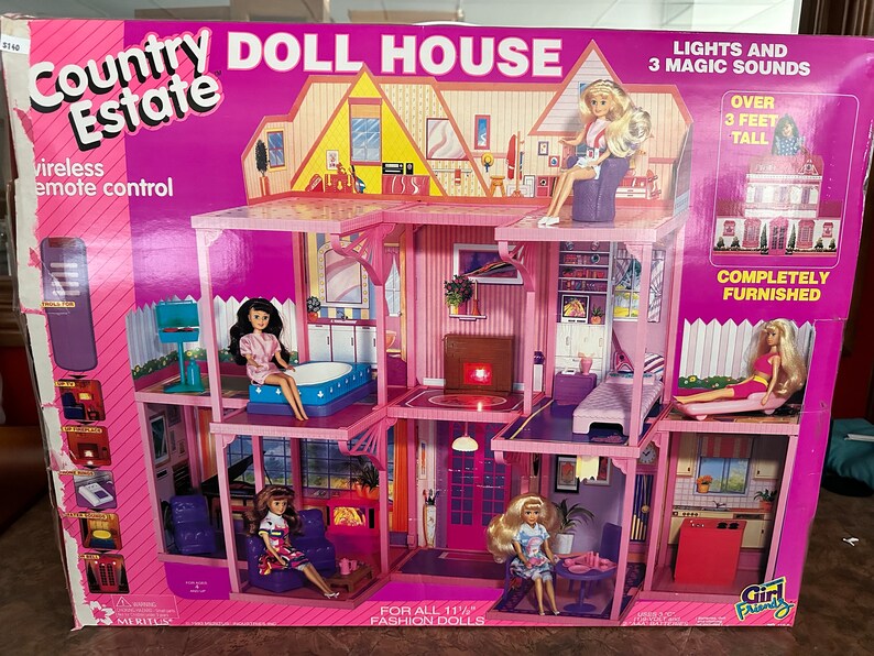 Vintage 1993 Country Estate Doll/barbie House by Meritus in - Etsy