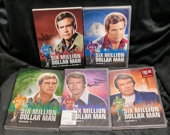 Unopened 2011-2013 Seasons 1-5 &quot;The Six Million Dollar Man&quot; DVDs