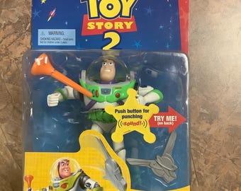 Unopened 1999 Silver Edition Disney Pixar TOY STORY 2 "Thunder-Punch BUZZ" Action Figure