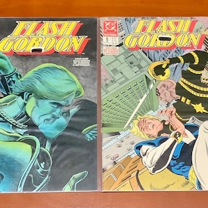 1988 Holiday DC Comics Set of Two FLASH GORDON Comic Books, Vintage Comics