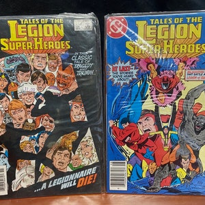 1985 Two DC COMICS "Tales of The Legion Of Super-Heroes" Comic Books