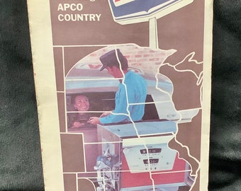 1979 APCO COUNTRY Vintage MAP Of The Central United States
