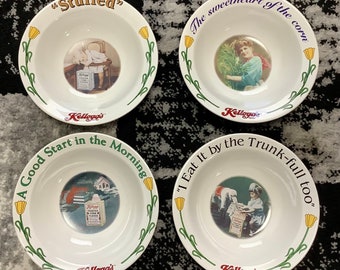 Set Of Four 1996 KELLOGGS "The Best To You Each Morning" Bowls