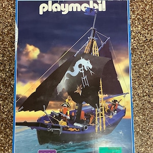 PLAYMOBIL 4432 PIRATES Take Along coffre au trésor vintage EUR 29,28