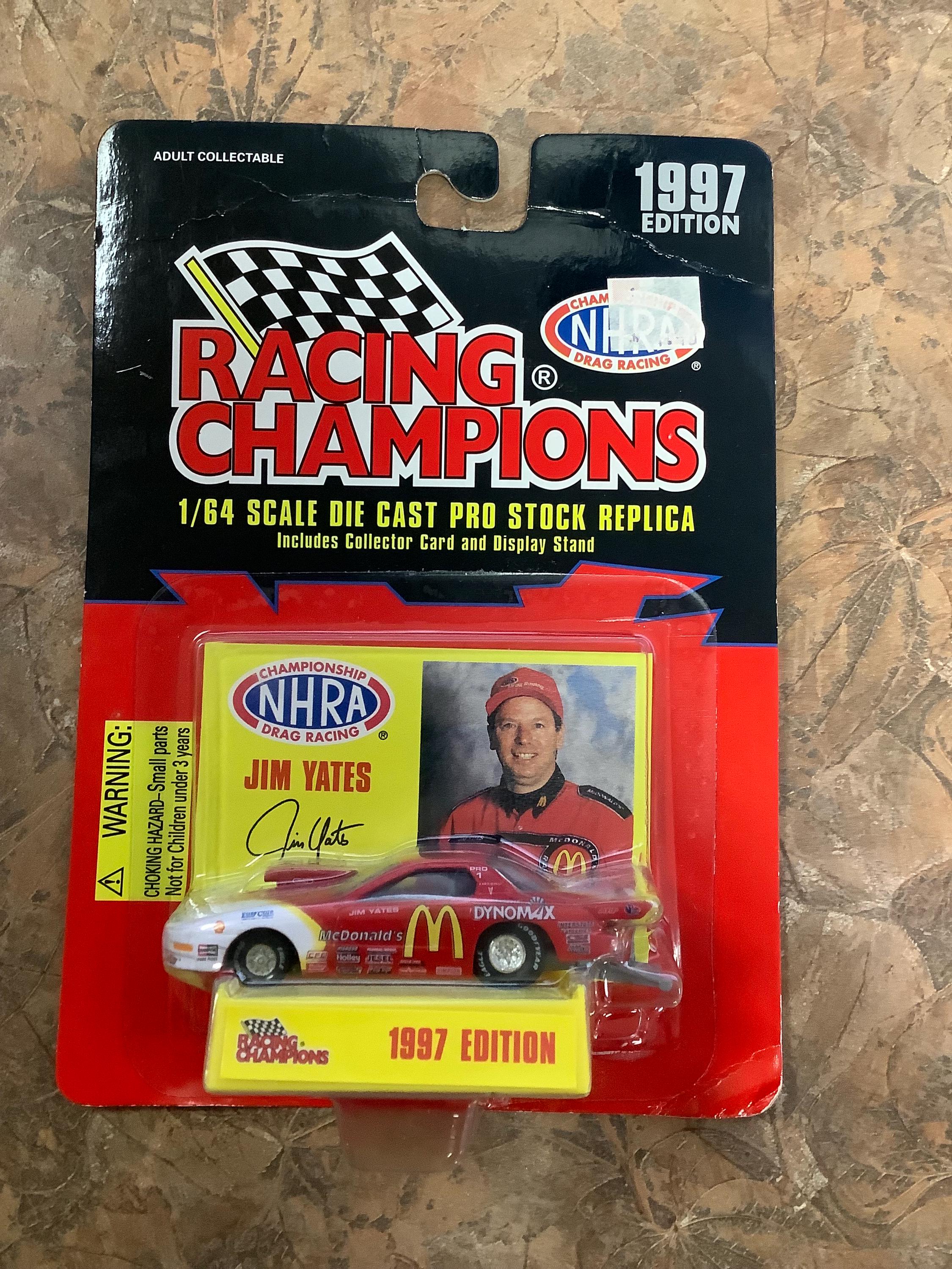 UNOPENED Racing Champions 1/64 Scale Die Cast Pro JIM YATES, 1997