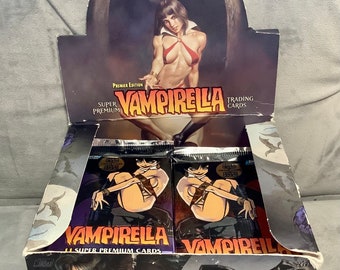 UNOPENED 1995 Premier Edition "VAMPIERELLA" Mystery Pack Trading Cards