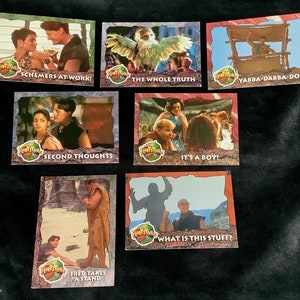 Vintage Set Of Seven 1993 Universal Studios The FLINTSTONES Collectors Cards