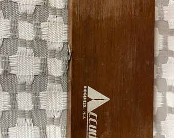 Vintage Accudart Set of 3 Darts With Original Wood Carrying Case