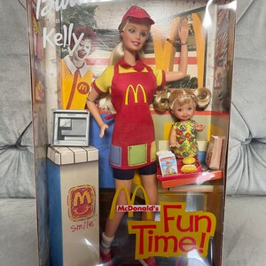 2001 Mattel MCDONALDS Fun Time BARBIE and Kelly New in Box Etsy