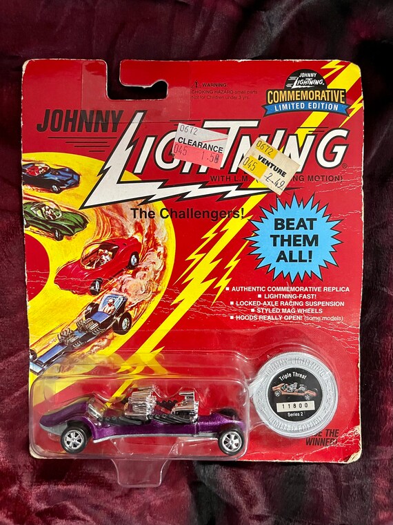 Johnny Lightning Diecast Car Set: the Challengers, 1995 (new in