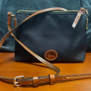 Dooney & Bourke Handbag, Nylon Crossbody Pouchette - Black: Handbags