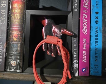 Angebotene Dark Romance Booknook | Seil Hand Dekor | Regaleinsatz für Bösewicht-Romanze & Spicy Book Lovers