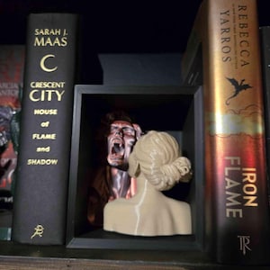 Dark Fantasy Lover's Crimson Cry Book Nook – Gothic Romance Shelf Decor | Vampire romance inspired
