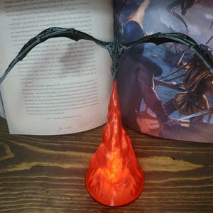 Fire Breathing Dragon Book Nook lamp