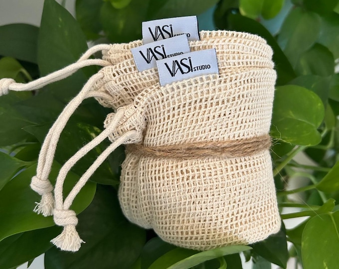 3 Pack -Eco-Friendly Cotton Mesh Bags | Reusable Grocery Bags | Zero-Waste Shopping | Last Units Available| 16"x11.5"