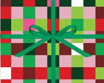 Tartan Tidings Wrapping Paper - Holiday Wrapping Paper, Christmas Wrapping Paper, Cute Wrapping Paper