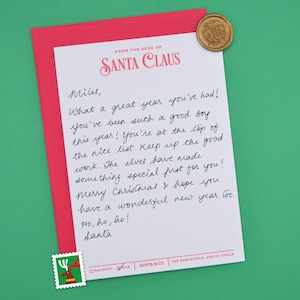 Carta personalizada de Papá Noel