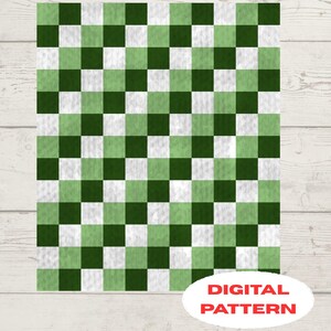 May include: A digital pattern with a green and white chequered design. The words "DIGITAL PATTERN" are in a red oval, and "SYMBOLIC IMAGE" is at the bottom of the image.