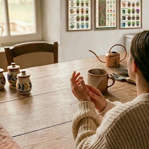 Set of 3 Gardener's Guide Posters – Planting Calendar, Seed Selection and Pot Types | Gardening Wall Decor