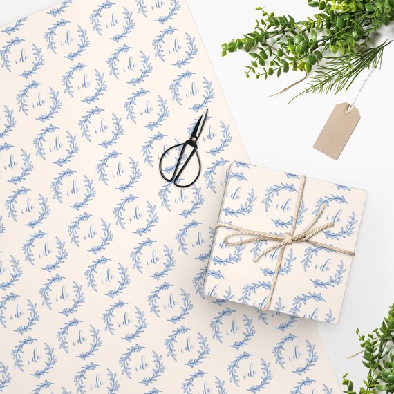 Wedding Wrapping Paper Bridal Shower Wrapping Paper I Do Etsy