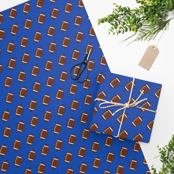 Football Wrapping Paper Sports Wrapping Paper Football Etsy