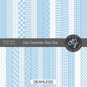 Baby blue digital paper. Seamless light blue baby shower paper. Scrapbooks, cards, crafts, backgrounds. Commercial use. Light texture.