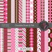 Ombre Stripes Digital Paper Pack. 100 Colors. Seamless Striped Patterns ...