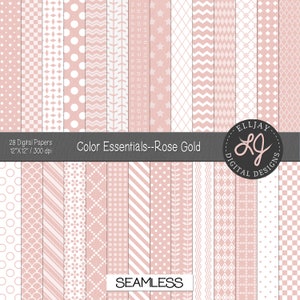 Papier numérique or rose avec une texture légère. Motifs de scrapbooking blush transparents. Papier numérique pour baby shower. Papier rose pâle imprimable.
