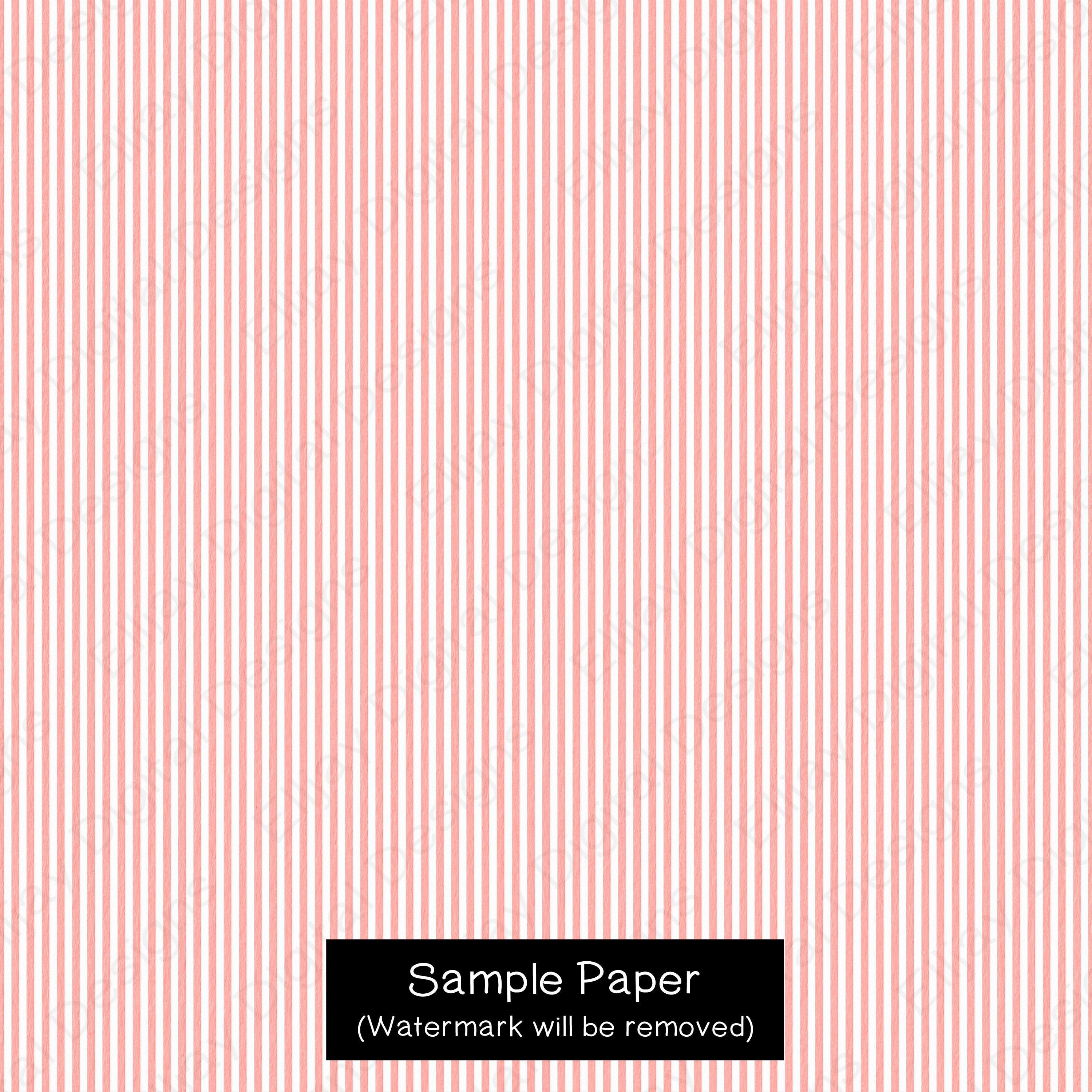 100 Colors Seersucker Stripe Digital Paper: Seamless Pinstripe ...