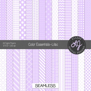Papel digital lila con textura ligera. Papel para álbumes de recortes morado sin costuras. Papel digital para baby shower. Papel lila imprimible. Uso comercial.