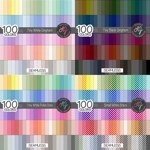 100 Color Digital Paper Bundle. 25 Value Paper Sets. Scrapbooking, Card ...